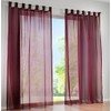 Simpvale Pack of 2 Voile Curtains for Belt Loop Transparent