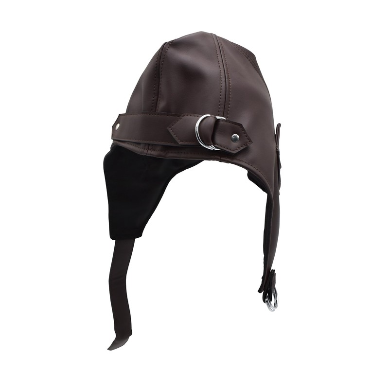 Nicky Bigs Novelties Adult Deluxe Brown Vinyl Vintage Pilot Aviator
