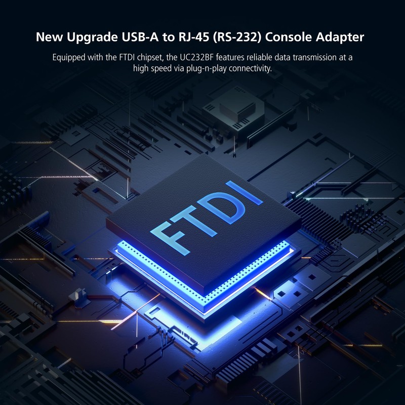 ATEN UC232BF USB to RJ-45 (RS-232) 4FT Console Serial Adapter