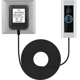 Video Doorbell Transformer 18V500MA Power Transformer Compatible with All Versions of Ring Doorbell and Nest Ecobee, Sensi and Honeywell Thermostats 26ft Cable (18V-26ft)