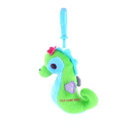 Plushland Adorable Juno The Seahorse Keychain 4 Inches Plush Stuffed Animal - Custom Toy for Kids, Boys, Girls - Gifts Present for Birthday, Graduation Day, Valentine Day - Back to School - Party