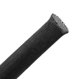 Weasch 26ft - 1.25 Inch PET Expandable Braided Cable Sleeve, Braided Wire Sleeving, Cable Wrap Mesh Wire Loom (1.25"-26ft)