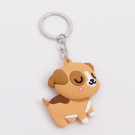 Mr. Wonderful Estandar Keyring - Dog - Rubber Keyring - Colourful, Colourful
