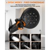Compatible with moen Matte Black Shower Trim Kit, Dual Shower