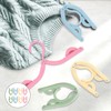 16 x Foldable Hangers with Non-Slip Surface in Four Colours,