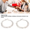 5 Pair Silver Hoop Earrings Retro Simple Lightweight Zinc Alloy