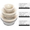 Shock-Resistant Plastic Colander for Kitchen Set of 6, 2 in