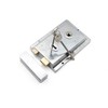 Infinity Decor Polished Chrome Fluted Rim Lock Latch Set –