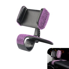 Shakas Phone Mount for Car Dashboard, Anti-slip 360 Degrees Rotation Center Console Cell Phone Holder, Multi-Function One-Hand Operation, for Any Smartphone (Pink)