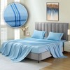 WODFAMY Microfiber Easy Fit Queen Size Bed Sheet Set Extra