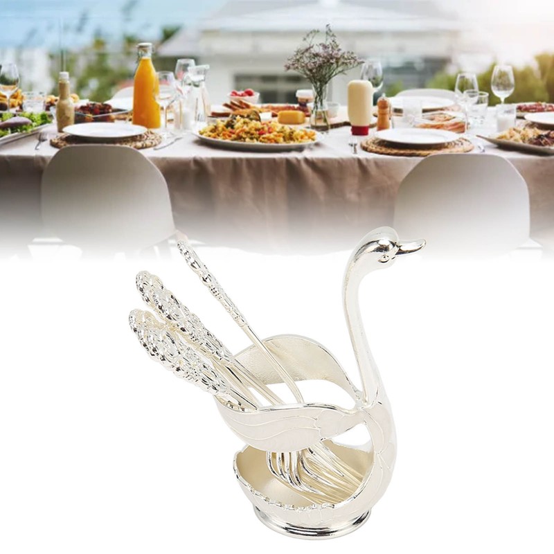 Swan Base Holder Coffee Dinnerware Set Light Luxury Innovative Swan