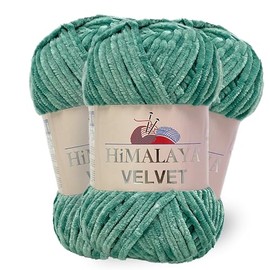 Himalaya Velvet, 3 Stränge/Knäuel, 100% Polyester, zum Stricken, Häkeln, Chenille-Strickgarn, flauschiges Garn, Kleidung, Babydecken, jeder Strang/Knäuel 100 g, 120 m, (90054)