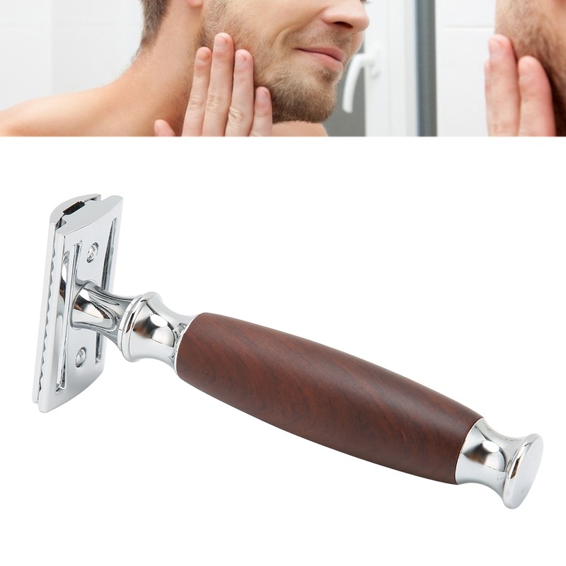 Double Edge Safety Razor Men Home Salon Portable Zinc Alloy