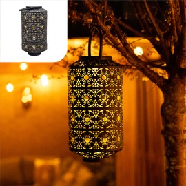Gadgy Solar Lantern for Outdoor Garden XL - Waterproof Oriental Lantern - Solar Lamp for Outdoor Table for Sustainable Lighting - Solar Lantern - Garden Decoration Outdoor