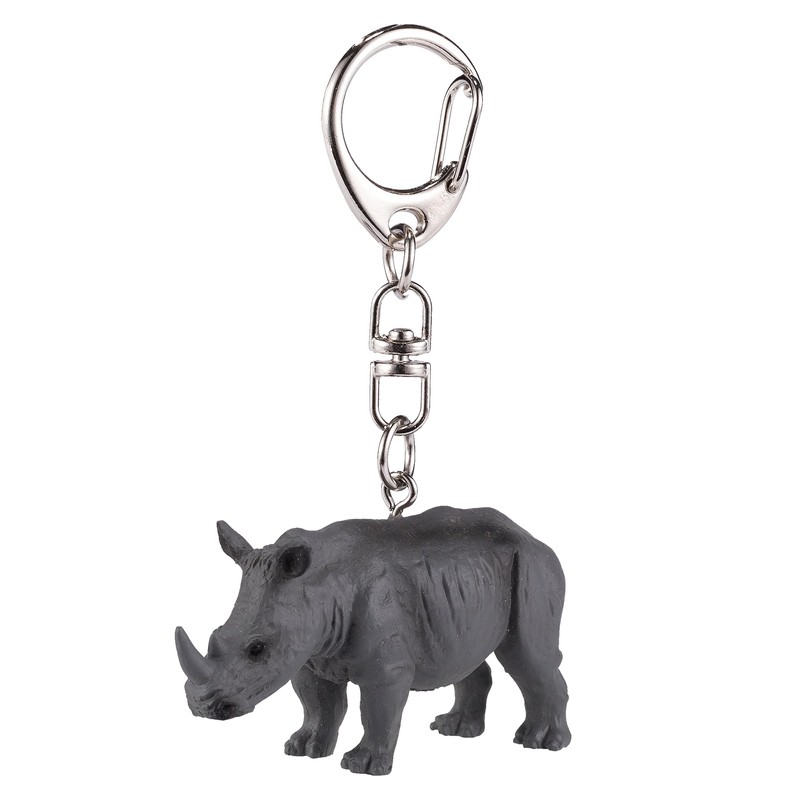 Mojo 387490 Rhino Animal Figure Keychain