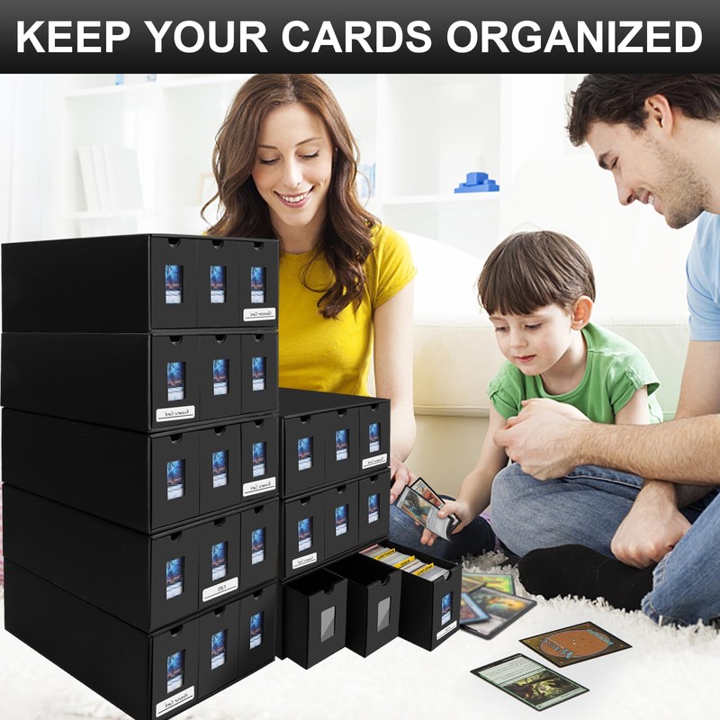 ATPWONZ Trading Card Storage Box, 24000+ Cards Storage Box for