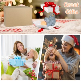 Yikaroeli Solar Garden Outdoor Statues Cat Figurine with Colour Changing LED Ball Light -Garden Art Cat Statue, Loving Cat for Patio, Balcony, Yard, Lawn - Unique Gift for Mom Grandma, and Cat Lover