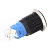 2 Pieces LED Button Switch 16mm 1NO1NC Waterproof Black Self