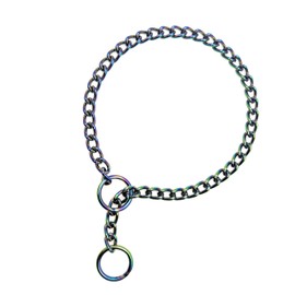 Hicost Heavy Chain Dog Metal Collars, Adjustable Weather Proof Alloy Steel Necklace for Small Medium Large Dogs (4XL, Rainbow)