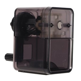 Sacapuntas Manual, Sacapuntas de Seguridad Porttil con Hoja en Espiral, Manivela, Multiusos, Eficiente para Lpiz de Carbn para Lpiz Artstico (Negro...