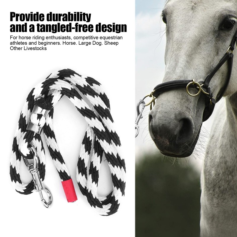 Horse Lead Rope Strong Braid Lead Rope with Thicker Alloy