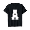 Letter A - Alphabet Bold Capital Upper Case Initial Monogram