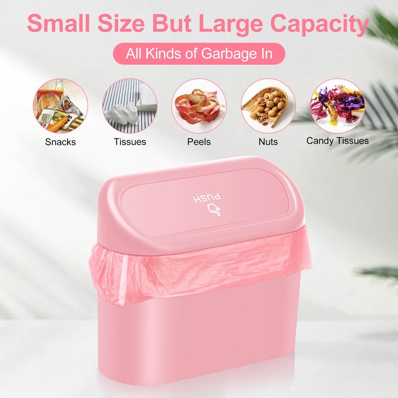 JOYSKY Car Trash Can Mini Trash Can Foldable Car Trash