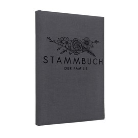 Hochzeitideal, Family Book of the Boho Family Series Linen Dark Grey (Motif 6)