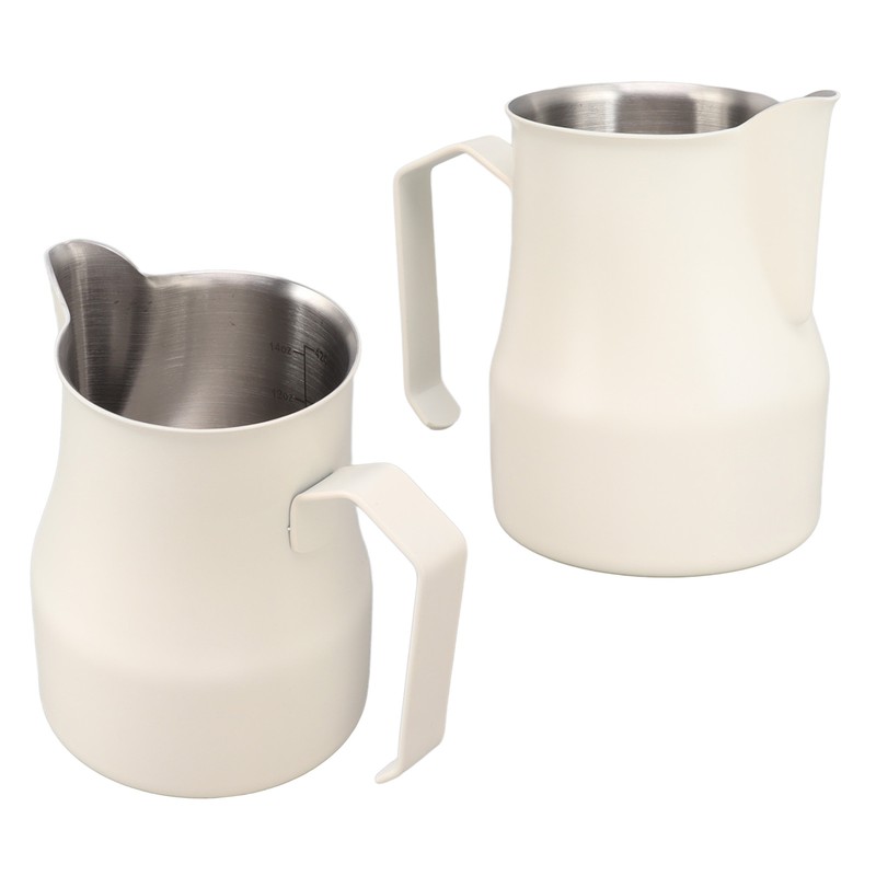 Milk Pitcher Cup 304 Stainless Steel Spout Mouth Scale Coffee