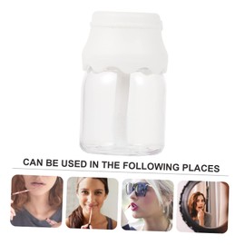 Minkissy 20pcs Mini Milk Bottle Lip Gloss Tubes Lip Balm Container Refillable and Portable for Diy Cosmetics Lightweight and Leak Design