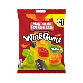 Maynards Bassetts Wine Gums £1 Sweets Bag (165g x 6)