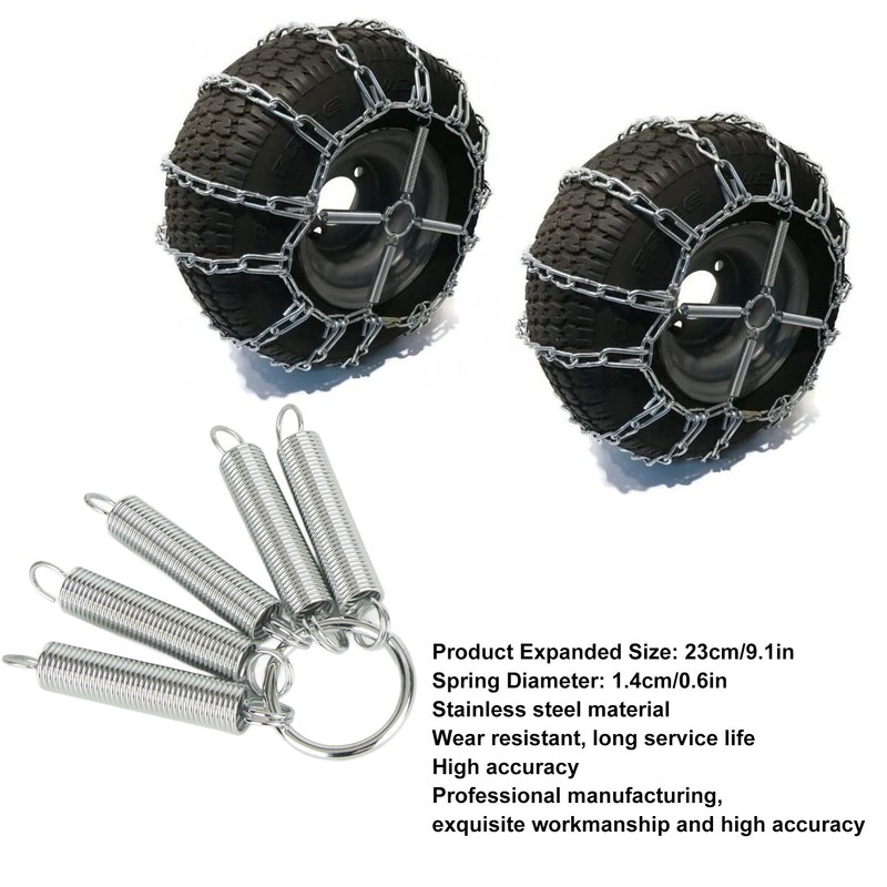 2pcs Tire Chain Tensioner Stainless Steel 23cm High Accuracy Chain