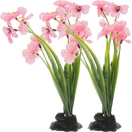 minkissy 2pcs Aquarium Landscaping Pond Decor Realistic Aquarium Plant Aquarium Planta Artificial Aquatic Plant Models Silk Plants for Fish Tank Silk Aquarium Plants Plastic