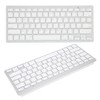 Wireless Keyboard English Thai Bilingual Portable Stylish Ultra Thin Silver