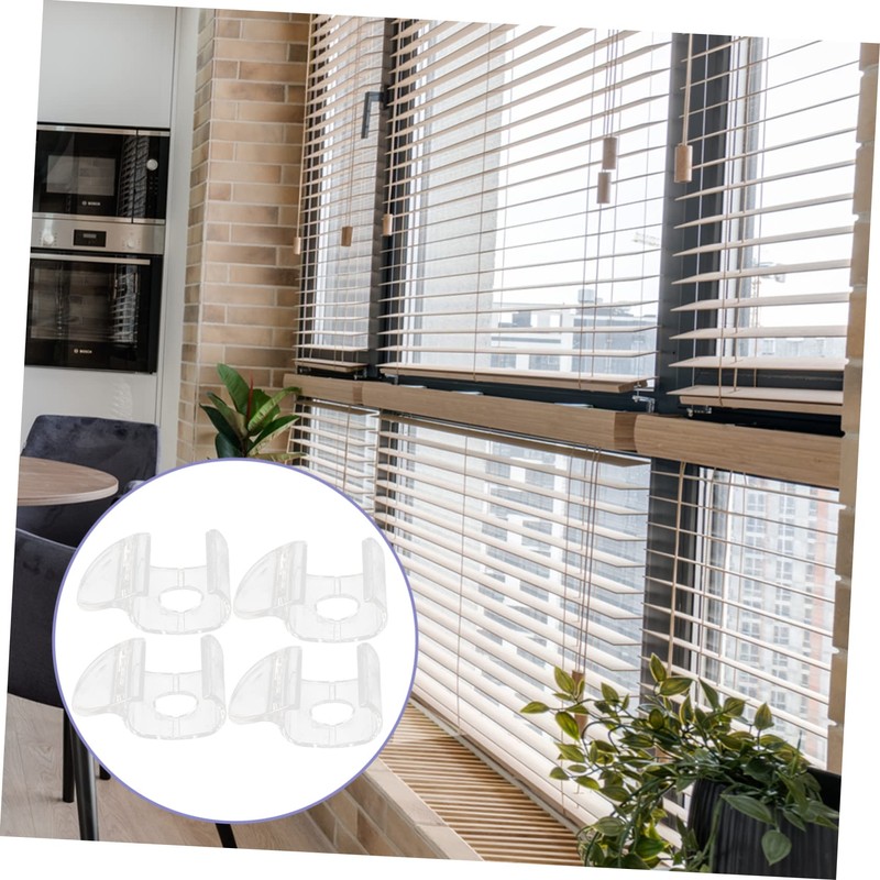 Operitacx 4pcs Cordless Shade Handles for Roller Blinds No Drill