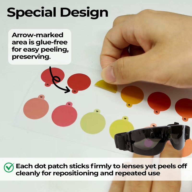 80-Pack 20mm Translucent Dot Patches for Shooting Glasses,Magic Dot for