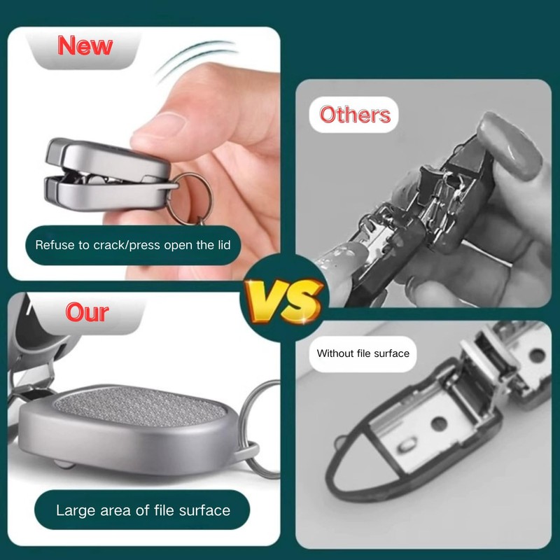Foldable Mini Nail Clippers - Super Small Keychain Nail Clippers