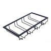 Black Wine Glass Storage Rack Organizer Hanger Holder Kitchen Bar