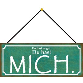 Schatzmix Tin-Plate Sign, Sheet metal, Multicoloured, 27x10 cm