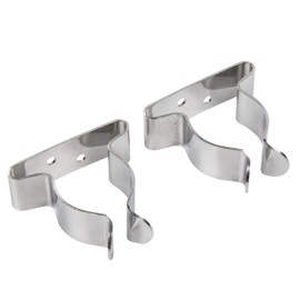 Seachoice Spring Clamps, Pack of 2, Polished Stainless Steel, 1-1.75 in. Size