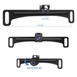 XYCING Universal Vehicle Backup Camera License Plate Bracket, Installation Holder for Car Rear View Camera Reverse Cameras