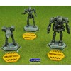 LITKO Hazard Stripe Objective Tokens Compatible with Battletech Opaque Gold
