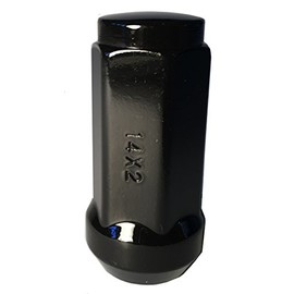 Coyote Black 14x2 Lug Nut 1.9" Long Bulge Acorn with 3/4" Hex Compatible with Ford Lincoln Navigator