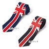 M.H.A.style 9089 Men's Necktie, Union Jack, Patterned Necktie, Casual, a.