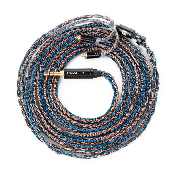 keephifi KBEAR ST16 2-Meter Long Silver-Plated Upgrade Earphone Cable with