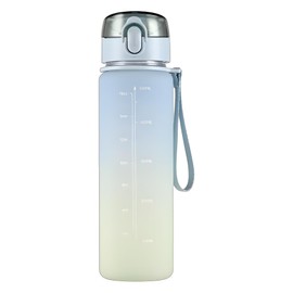 Xingdianfu Sports Water Bottle, 550 ml, Leak-Proof, Fitness Water Cup, Outdoor Water Bottle, Drinking Bottle for Girls, Boys, School, Gym (Blue)