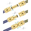 ERKOON Garden Hose Connector, Pack of 3 Hose Connectors, 1/2