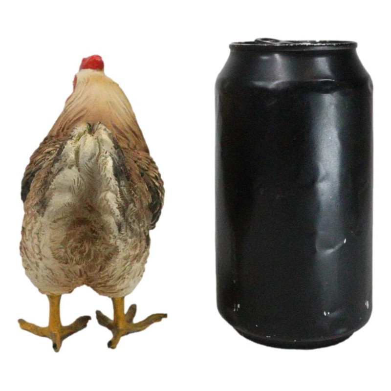 Rustic Western Country Farm Light Brown Chicken Hen Figurine 4.5"