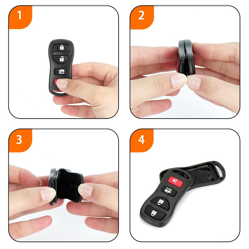 2 Pack Remote Fake Car Key Secret Safe, Portable Secret