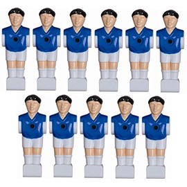 1a-sports Charlsten 11 Football Figures for 16 mm Bars Including Screws and Nuts Complete Set (Blue/White)